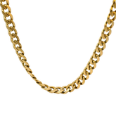 18" Pre-owned 9CT Flat Curb Chain Necklace (21g)